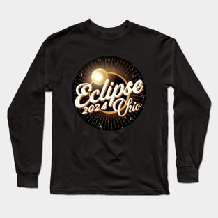 Solar Eclipse Apparel Ohio 2024 Long Sleeve T-Shirt